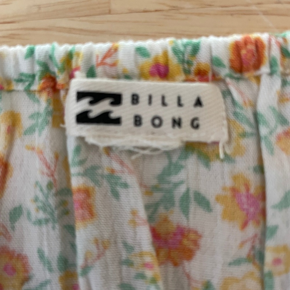 Billabong Kids Floral Print Spaghetti Strap Maxi Dress Girls Size 10 - Picture 3 of 4